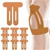 AUNGCSHE 10 Stück PreCut Nastro Kinesio Tape, Elastico Impermeabile Taping Kinesiologico, Tape Kinesiologico Adatto per Sport ad Alta Intensità Come Calcio, Basket, Nuoto, Ecc (Colore Della Pelle)