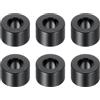 PATIKIL M6 Distanziali in Alluminio, 6pz Distanziali Metallici in Alluminio 6,2mm ID x 12mm OD x 8mm L Distanziatore a Vite in Alluminio Rotondo per Viti 1/4 o M6, Nero
