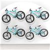 Housolution Supporto da Parete per Biciclette-Rack da garage Regolabile in Acciaio al Carbonio e Imbottito in Schiuma EVA per Biciclette a 48,5 lbs,Rack Salvaspazio per Garage e Appartamenti, 4 Pezzi