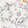 ICYEHAO Carta da Parati Adesiva Muro Floreale, 44 x 500 cm Carta da Parati Fiori Rosa Uccelli Limoni Piante Boho Pellicola Adesiva per Mobili,Camera da Letto,Soggiorno,Bagno,Cucina