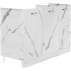 Shally Dogan Mobile Sottolavello per Cucina 3 Ante componibile Mobiletto base da 80 per Lavello (Marmo, 120 x 50 x 85 cm)