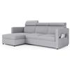IDOHOME 160x220 Divano Angolare 3 Posti con Contenitore - Divano Letto Angolare con Penisola Reversibile con Funzione Letto, dimensioni 110x195 cm