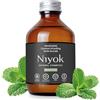 Niyok® Olio per oil pulling bio Lemongrass & Zenzero (200ml) - Collutorio naturale con oli essenziali - Trattamento contro carie, tartaro e alito cattivo - Olio dentale vegano per oil pulling