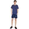 G.N Dreamer Pigiama Estivo Uomo Pigiama Cotone Pigiama Corto Maglia a Maniche Corte con Pantaloncini a Quadri Pigiama Girocollo a Girocollo Comodo Morbido S-XL