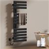EMKE Scaldasalviette elettrico da bagno, 500 x 1300 mm, scaldasalviette elettrico, per Alexa e Google Home e app, colore nero, 440 W