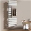 EMKE Scaldasalviette elettrico da bagno, 500 x 1300 mm, scaldasalviette elettrico a risparmio energetico, scaldasalviette elettrico per Alexa e Google Home e app, bianco 440 W