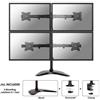 Neomounts Supporto monitor TV scrivania ( 8 Kg ) VESA 100 x 100 Quad Arm Desk