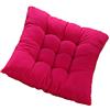 AGDLLYD Cuscini di Seduta Cuscino Sedia 40x40x5cm per Interno ed Esterno - Molti Colori - Imbottitura Spessa Cuscino Trapuntato/Cuscino per Pavimento (Rosa Caldo)