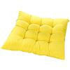 AGDLLYD Cuscini di Seduta Cuscino Sedia 40x40x5cm per Interno ed Esterno - Molti Colori - Imbottitura Spessa Cuscino Trapuntato/Cuscino per Pavimento (Giallo)