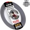 Stoneline®, set universale di coperchi in vetro (con plastica), Acciaio Inox, silicone, 16/18/20