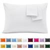 Jenny Sesal Coppia Federe Cuscino Letto Cotone Made in Italy Bianco | Materiale traspirante