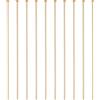 BENECREAT 100PCS 63mm 18K Perni A Testa Piatta Placcati in Oro Reale 21 Perni A Sfera con Testa in Ottone Calibro per Creazione di Gioielli