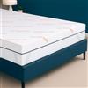 Flowen Topper Singolo 80x190 in Foam per Materasso Correttore Alto 6 cm con Rivestimento Sfoderabile e Lavabile Futon Top per Letto e Divano Letto per Massimo Comfort e Sonno Migliore