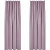 Deconovo Tende Oscuranti per Interni 2 Pezzi, Tende Moderne per Soggiorno e Camera da Letto, 140x210 CM (Larghezza x Altezza), Rosa Chiaro