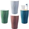 Yemiany bicchiere porta spazzolino, 400ml bicchieri plastica rigida, 4 pezzi Bicchieri Porta Spazzolini, Design in stile nordico, robusto e resistente alla adatto ad adulti, ragazzi e bambini (B)