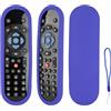 CTRLBETTER Custodia Telecomando in Silicone Compatibile Con Sky Q TV Box Telecomando Copertura Protettiva Antiurto Con un Cordino(Blu)