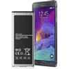 HamnaKhu Batteria di ricambio per Samsung Galaxy Note 4, 4400 mAh per Samsung Galaxy Note 4 EB-BN910BBE N910F / N910T / N910C