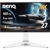 BenQ MOBIUZ EX271U 27" 4K eARC 165Hz 1ms DP 1.4 HDMI 2.1 65W USB-C Gaming Monitor, 95% P3, DisplayHDR 400, Freesync Premium, KVM, Pixsoul Engine, Remote Controller