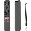 Generic Cover per telecomando in silicone per telecomando TCL RC902V FMR1 FAR2 FMR4, custodia protettiva per TCL 55R646 55S546 65R646 65S546 75R646 75S546 telecomando TV anticaduta con cordino(grigio scuro)