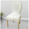 HHONGWYT Fodera per Sedia da Pranzo con Schienale Rotondo Coprisedie Elasticizzato Cucina 4/6 Pezzi Senza Braccioli Gambe in Legno Massello Coperture per Sedie Laterali Ovali Moderne,#b,2PCS