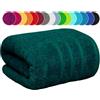 EDB Telo da bagno extra large, 100 x 200 cm, da bagno di grandi dimensioni, XXL, super morbidi, 100% cotone egiziano, asciugamano da spiaggia avvolto sul corpo, 600 g/m² (colore blu laguna, 1)