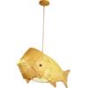 perfk Plafoniera a sospensione in intrecciato con decorativo a forma di pesce a forma di lampadario,