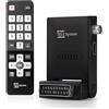 Tele System Mini Decoder Digitale Terrestre FACILE STEALTH con Funzione Autoscan e LCN, Lettore Multimediale USB Integrato - Telecomando Easy Incluso - Installazione Plug & Play via SCART o HDMI