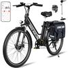 RCB Bicicletta elettrica da 26 pollici, con batteria litio 36V 10,4AH e autonomia fino a 90 km - La scelta ideale per i pendolari, bicicletta elettrica da 250W