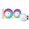 DEEPCOOL Dissipatore a Liquido Deepcool LE520 - Radiatore da 240mm, 2 ventole da 120mm A-RGB, Bianco