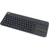 Logitech G Tastiera Logitech K400 Plus Wireless nera con touchpad