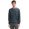 TOM TAILOR 1044570 Pullover, 37030-Navy Blue Green Multicolor, L Uomo