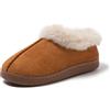 JOMIX Pantofole Donna Invernali Chiusi Ciabatte Pelose Calde da Casa Babbucce Comodo da Inverno MD9688 Camello, 38