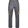 VELILLA 103004pantalón Bicolor Multibolsillos Pantaloni, Grigio e Giallo, 46 Unisex-Adulto