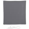 Relaxdays Tenda a Vela Quadrata, Idrorepellente, Anti UV, con Corde di Supporto, Terrazza e Giardino, LxP: 5x5 m, Grigia