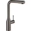 Grohe Essence miscelatore monocomando per lavello, con doccetta estraibile, colore grafite lucido - 30270A00