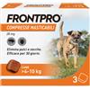 FRONTPRO x3 Compresse Masticabili, Antiparassitario Per Cani (4-10Kg) Contro Pulci E Zecche 1 confezione