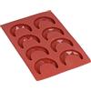 plplaaoo Stampo per Fondente in Silicone a Forma di Luna a 8 Fori,Stampo per Fondente, Stampo in Silicone per Fondente Dolce per Torta al Cioccolato 3D, Stampo in Silicone per la Decorazione di Torte Fai da t