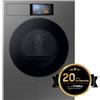 Samsung Asciugatrice 9 Kg Classe A+++ Inverter con Pompa di Calore Profondità 60 cm Vapore Wi-Fi AI Energy Mode colore Grigio Scuro - DV90F09F4S/U3 Bespoke AI
