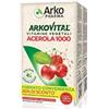 ARKOFARM SRL Arkopharma Arkovital - Acerola 1000 Integratore di Vitamina C Promo Bipacco 60 compresse