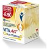 F&F SRL Vita Act Calcio + Vitamina D - 60 Compresse per Ossa e Denti