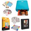 KODAK Step - Stampante fotografica istantanea con Bluetooth/NFC, tecnologia Zink (blu), set regalo