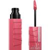 Maybelline SuperStay Vinyl Ink Pink Rossetto liquido, effetto vinilico brillante, lunga tenuta, tonalità: rosa (Rogue 145).