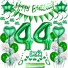 Oumezon Verde Palloncini 44 compleanno Decorazione compleanno 44 anni Uomo verde 44 compleanno decorazione Donna 44 Palloncino verde 44 compleanno decorazione 44 anni Donna Palloncini verde