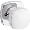 Kwikset Arroyo - Pomello per porta, maniglia monofacciale per armadi, porte doppie francesi e dispensa, cromato lucido, non si gira