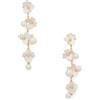 Kate Spade New York Orecchino Precious Pansy Bianco Multi/Oro, Misura Unica