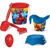 Mondo Toys Marvel Spiderman Bucket Set, Set Mare Renew Toys con Secchiello, Paletta, Rastrello, Setaccio, Formina, Annaffiatoio Inclusi, 18427