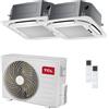 10-tcl Condizionatore TCL Cassetta 4 vie Serie S dual split 9000+18000 BTU inverter A++ wifi unità esterna 5.1 kW codice prodotto MT1821/MN09SS2_1/MN18SS3_1