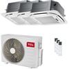 10-tcl Condizionatore TCL Cassetta 4 vie Serie S trial split 9000+9000+18000 BTU inverter A++ wifi unità esterna 7.9 kW codice prodotto MT2730/MN09SS2_2/MN18SS3_1