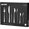 GUZZINI LINEA DETTAGLIO SET 24 POSATE DA TAVOLA ACCIAIO ZELDA