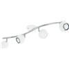 Eglo LED lampada da soffitto Bimeda, plafoniera 4 fiamme, faretti | da soffitto in metallo bianco e cromo, lampada per soggiorno, spot con lampadine GU10, luce calda